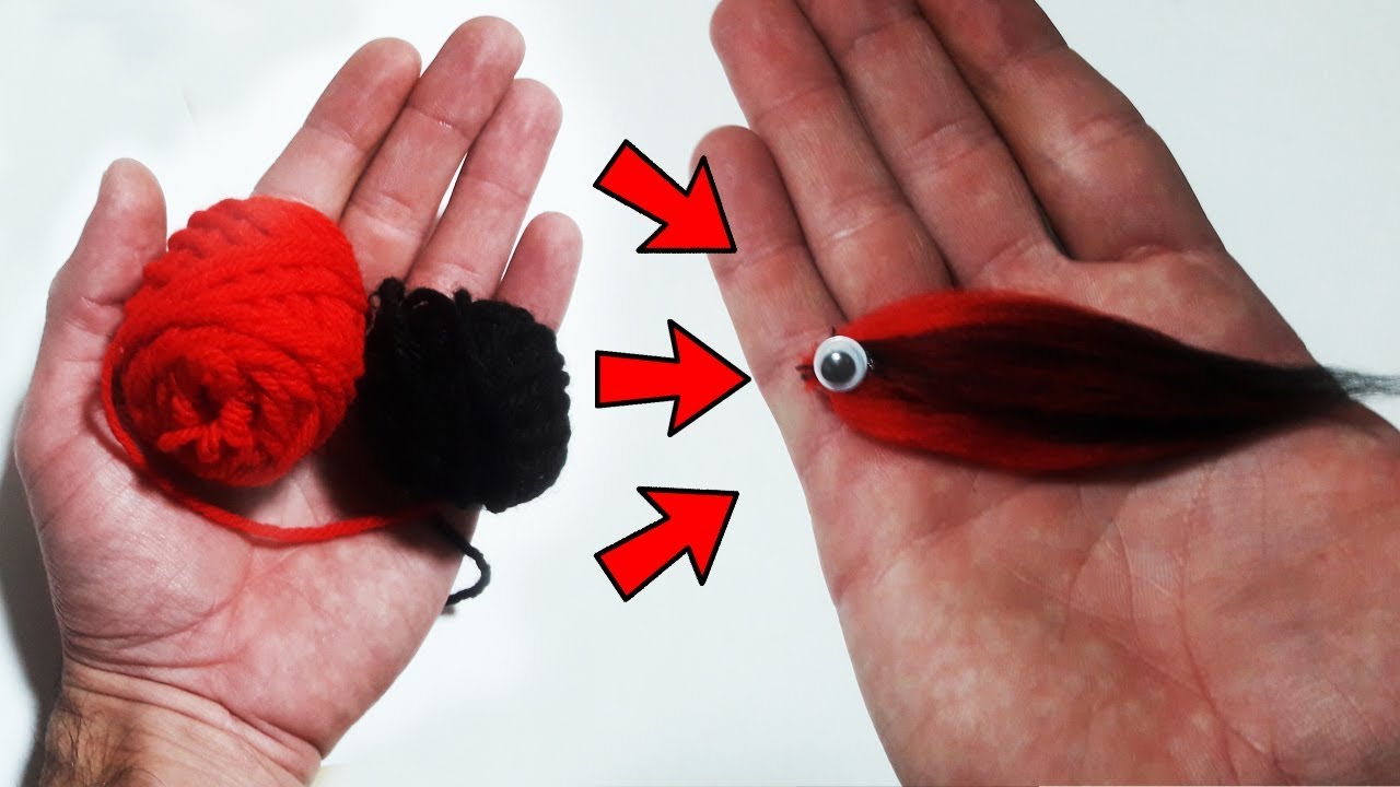 COMO HACER SEÑUELO  CASERO DE LANA  - Easy  FlyCast fishing lure