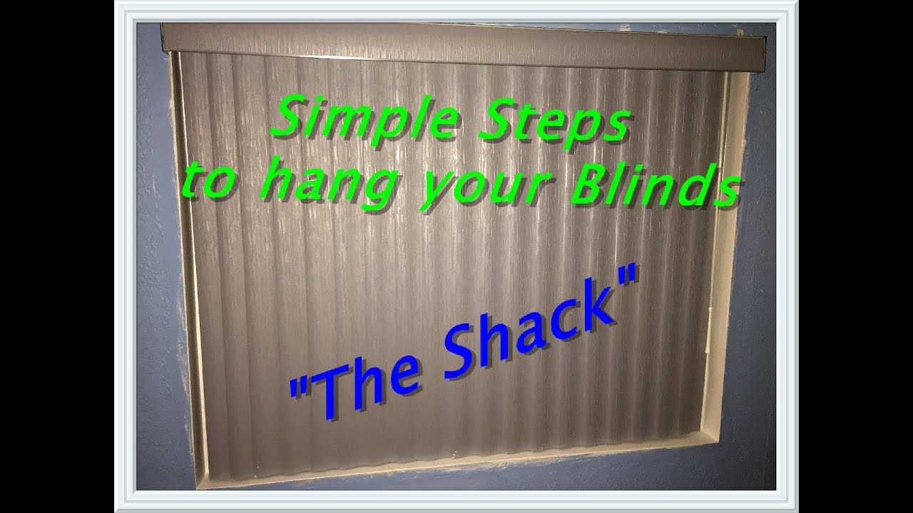 How to install window blinds - Levalor vertical blinds