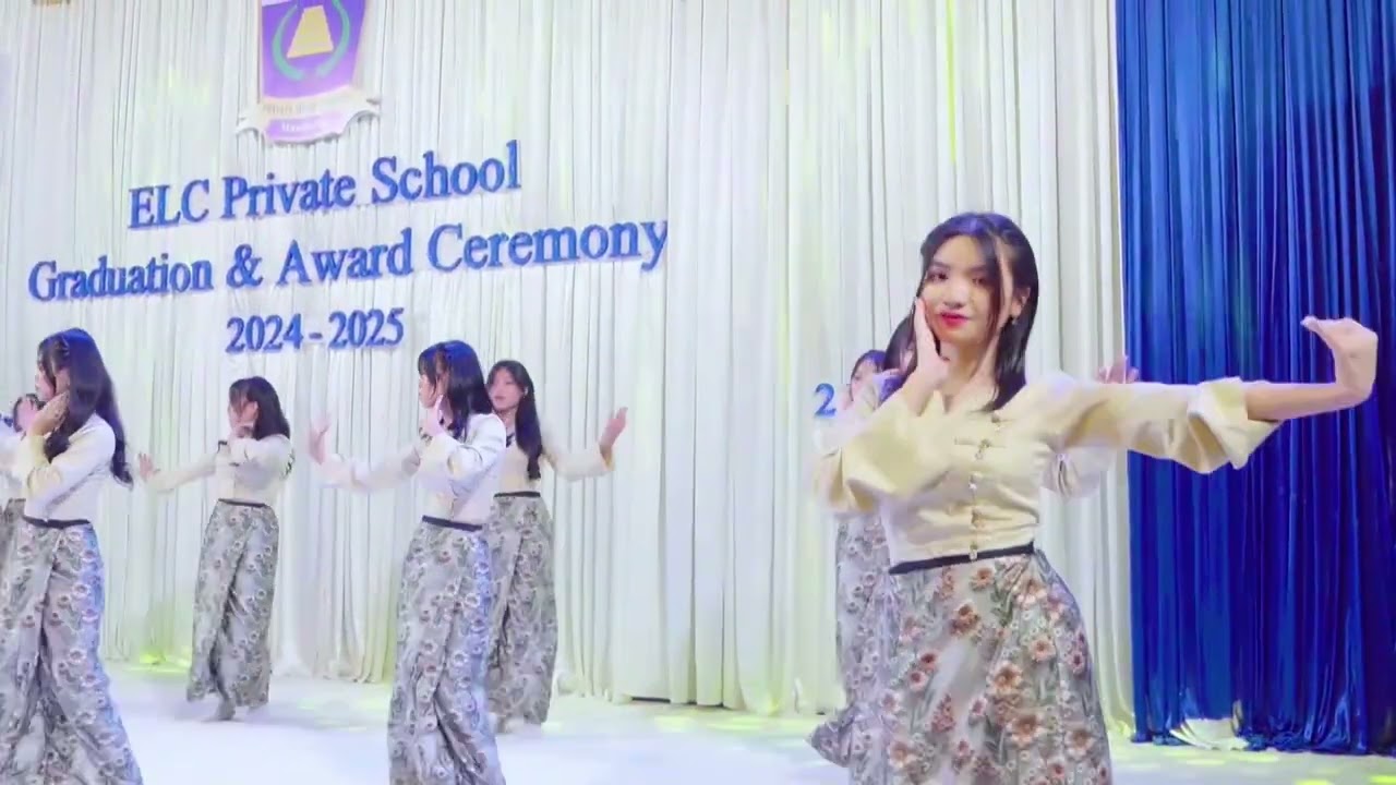 ELC Private School MDY G-10မှ ကျောင်းသူလေးများရဲ့ ရွှင်လန်းကာစိတ်ချမ်းသာကြစေသီချင်းဖြင့်ဖျော်ဖြေမှု