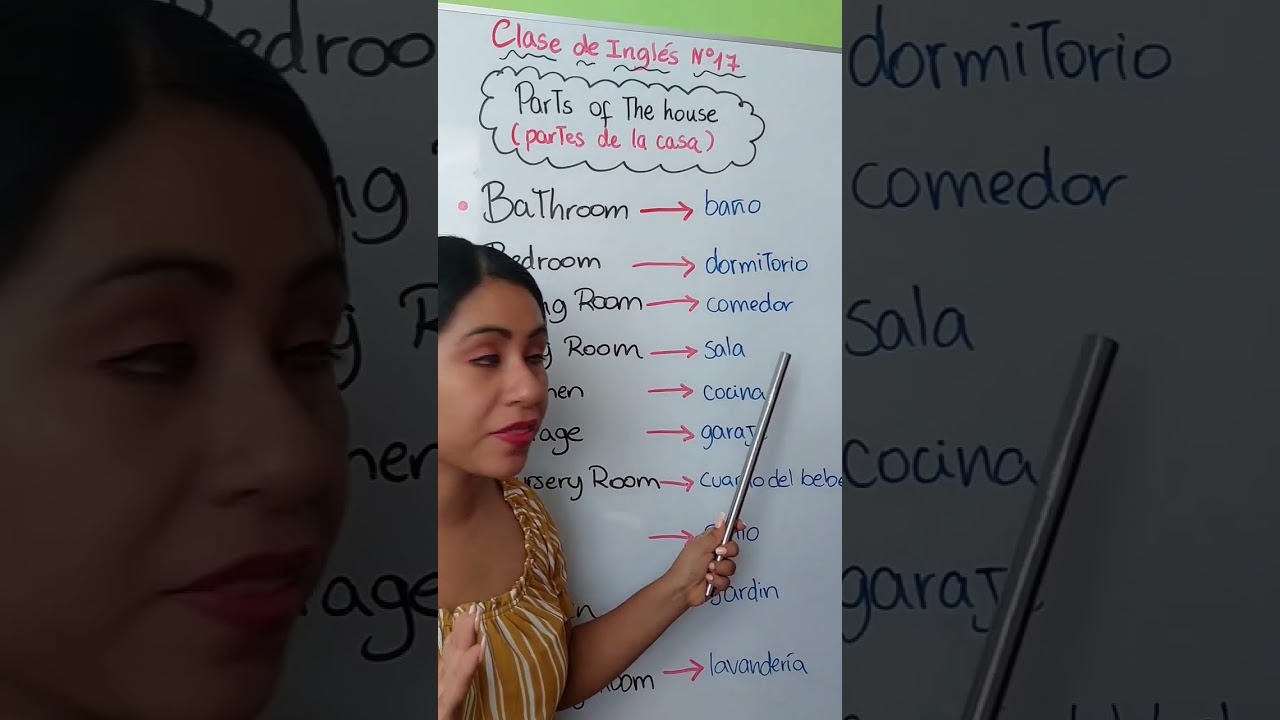Parts of the house👩🏻&zwj;🏫 #clasedeingles #easyenglishtv  🥳🥳