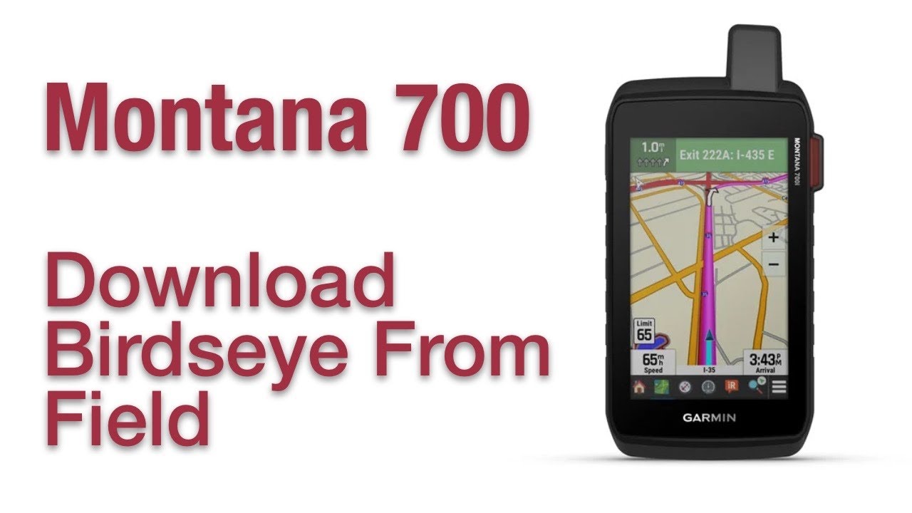 Garmin Montana 700 700i 750i — как загрузить Birdseye из поля зрения