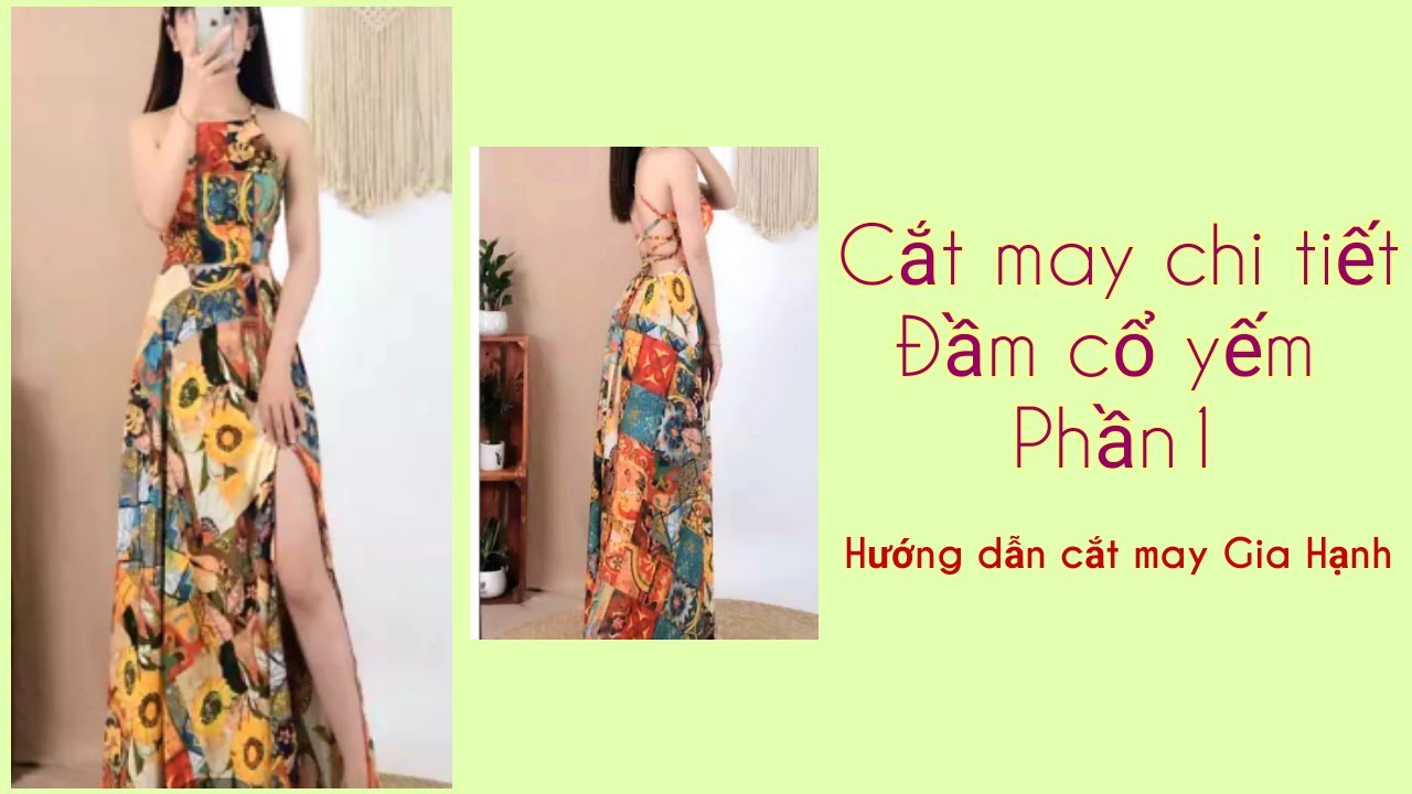 Các mẫu đầm yếm /Phần1/Đầm yếm 2dây /Hướng dẫn cắt may Gia Hạnh