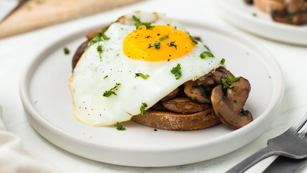 Garlicky Mushroom Toast with Fried Egg Recipe