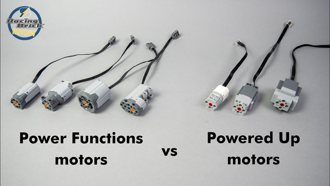 LEGO Technic Powered Up motors vs. Power Functions motors