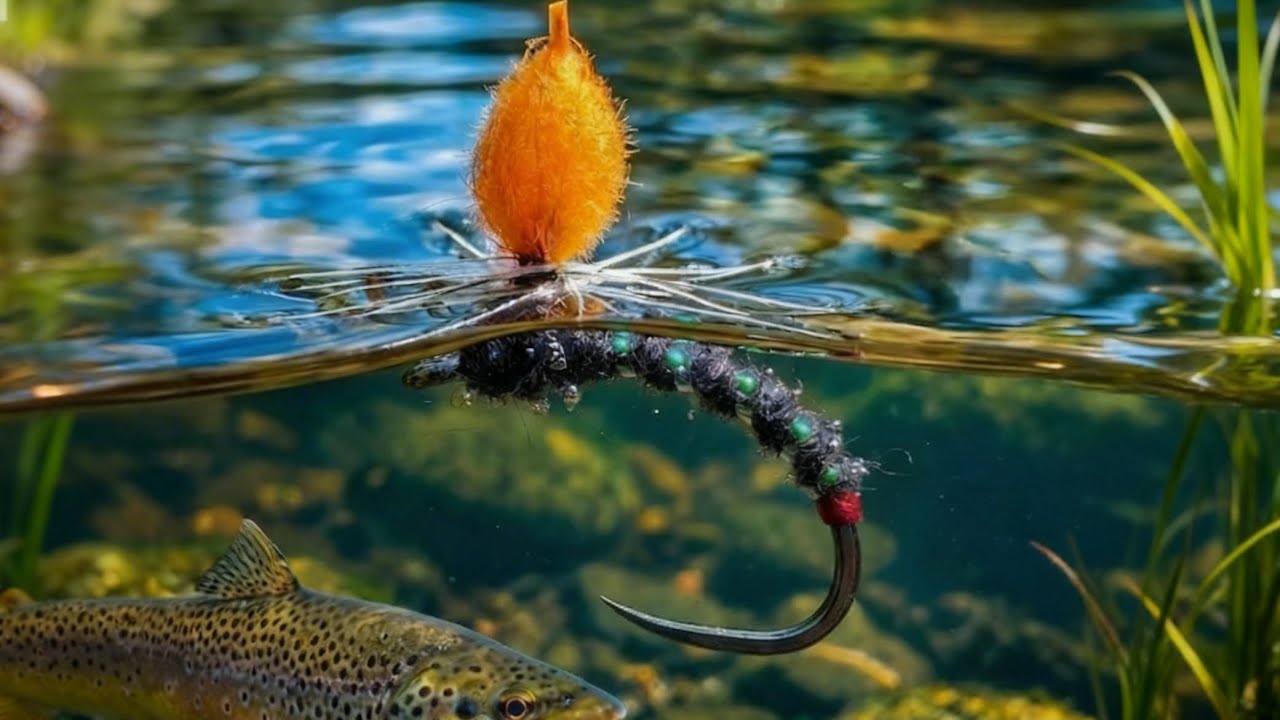 Charcoal Parachute Emerger. #flytying #flyfishing #troutfly #emerger #shotaflies  #graylingflies