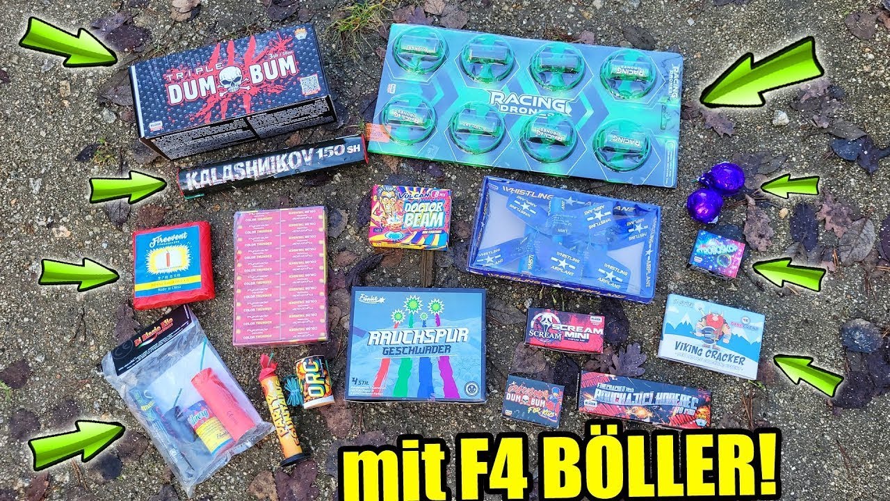 Ich zünde FEUERWERK und verbotene F4 BÖLLER AN, weil es SPAß MACHT! (reupload)