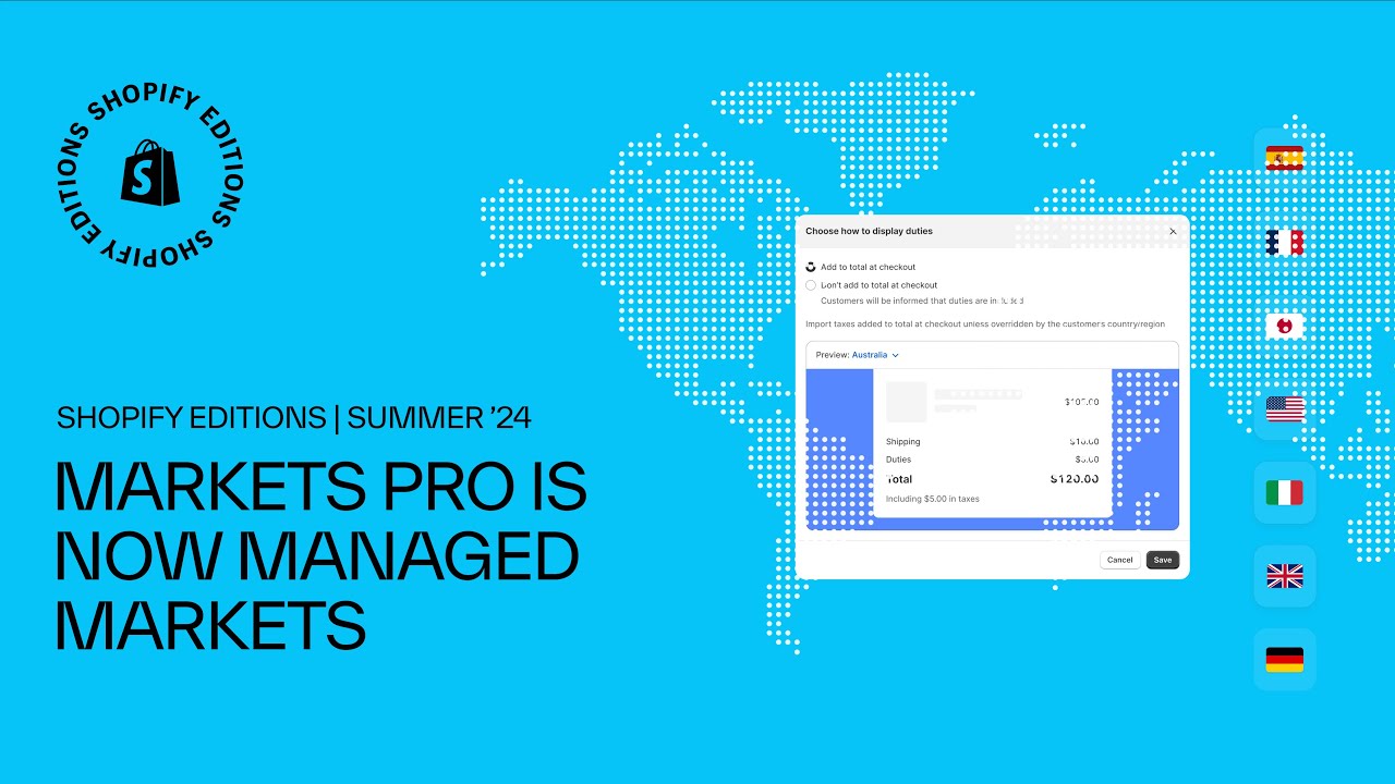 Managed Markets | Shopify Editions Summer '24
