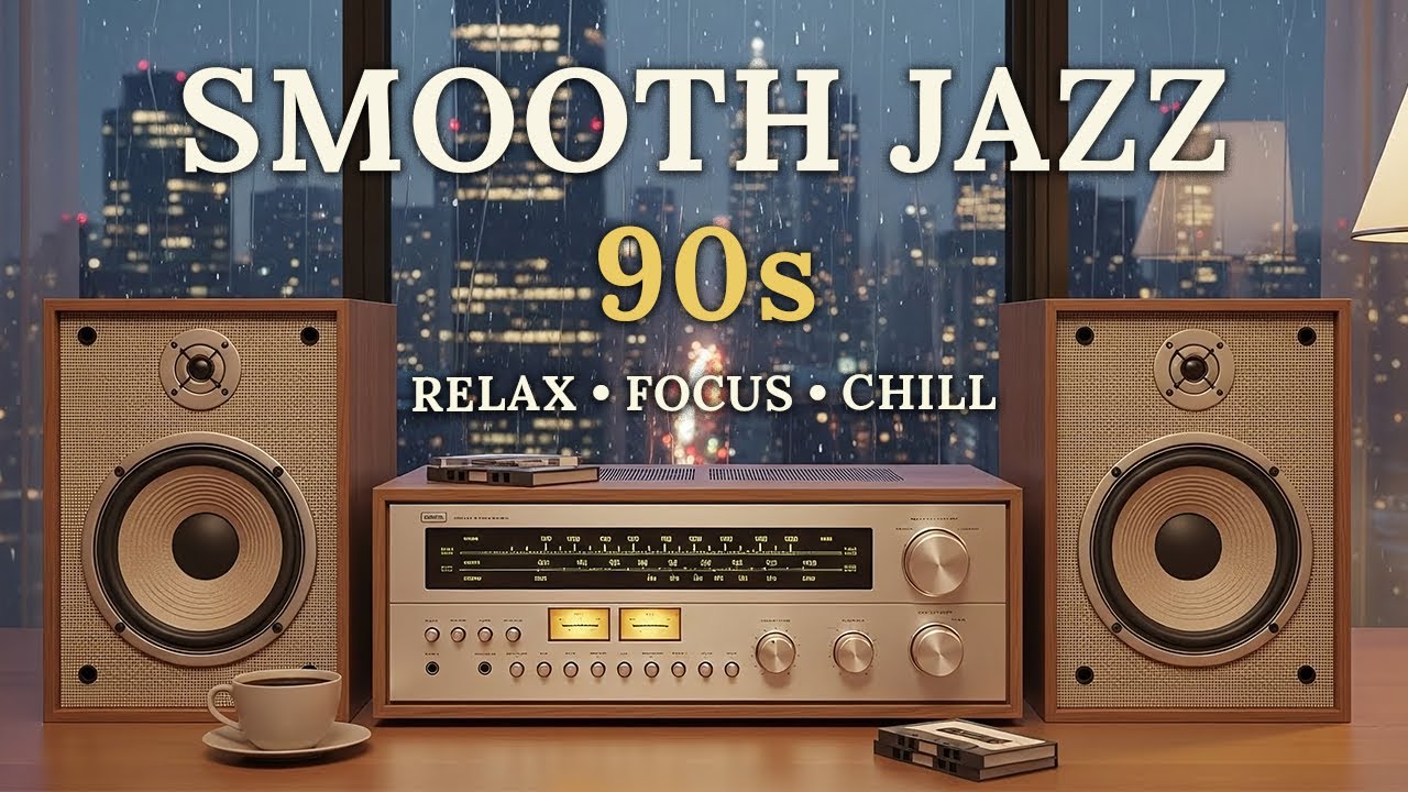 Smooth Jazz & Soulful R&B 90s 🎧 Soft Instrumentals for Peaceful Relaxation & Calm Listening
