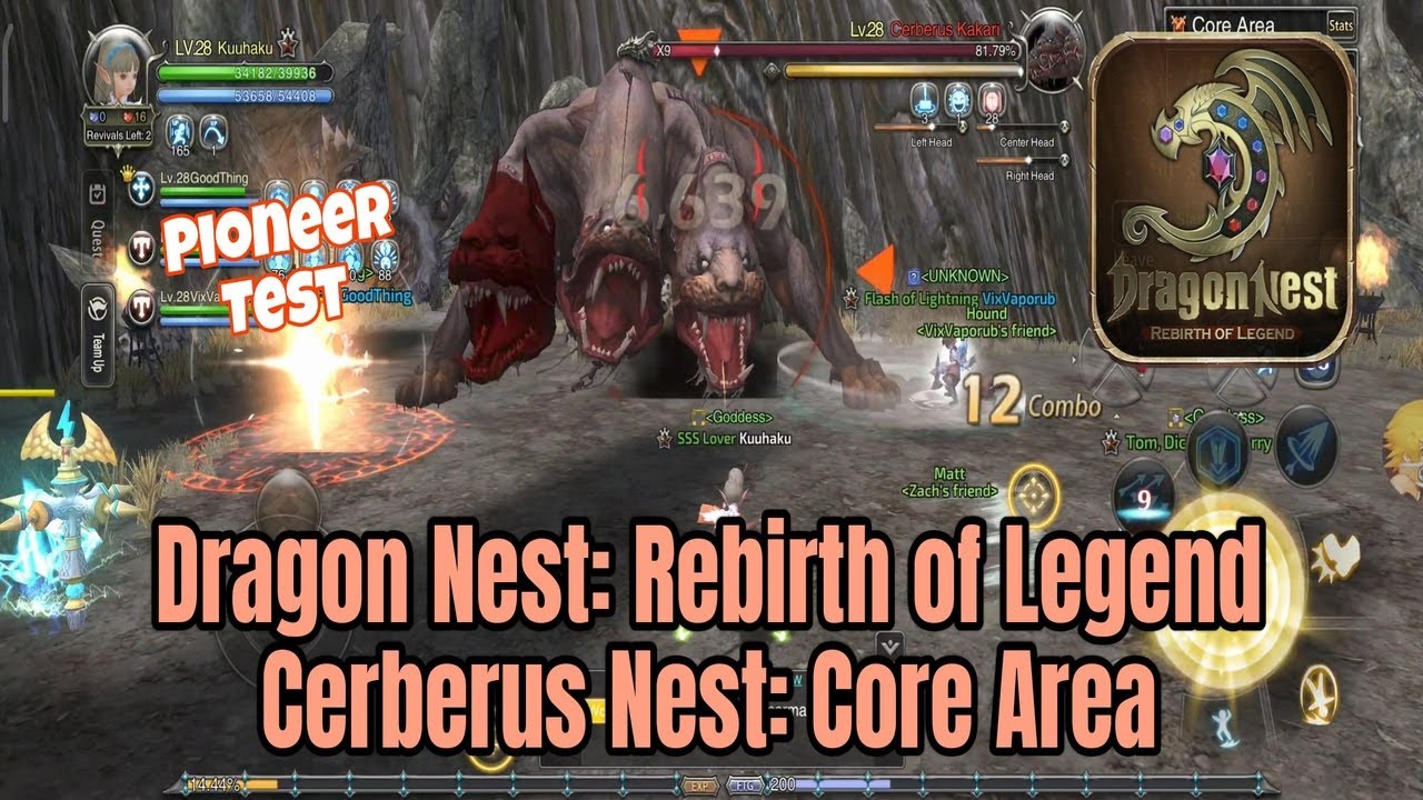 Cerberus Nest: Core Area (Norm) Bowmaster POV - Dragon Nest: Rebirth of Legend