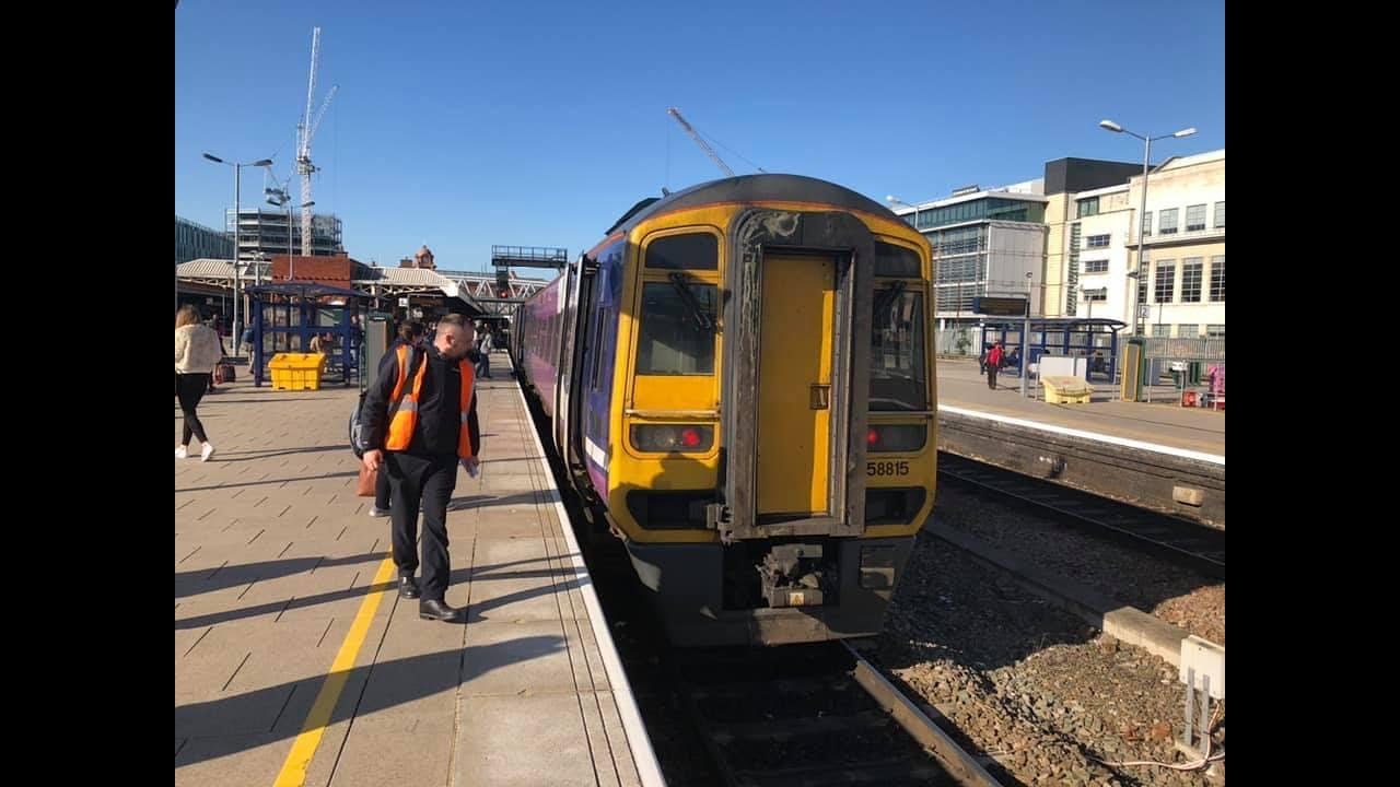 Northern 158 Trains - Nottingham to Leeds via Sheffield Rail Ride