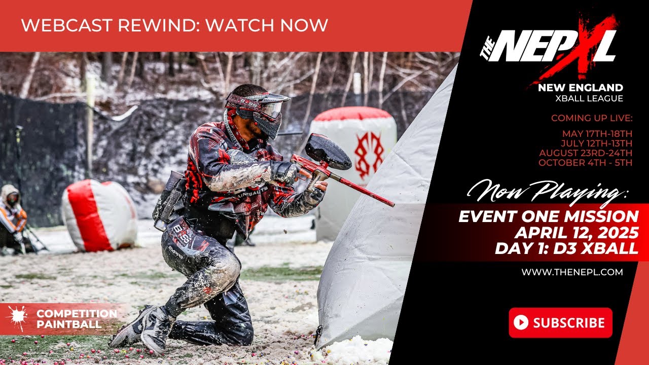 2025 NEXL D3 Event ONE MISSION Webcast from Boston Paintball in Maynard Ma