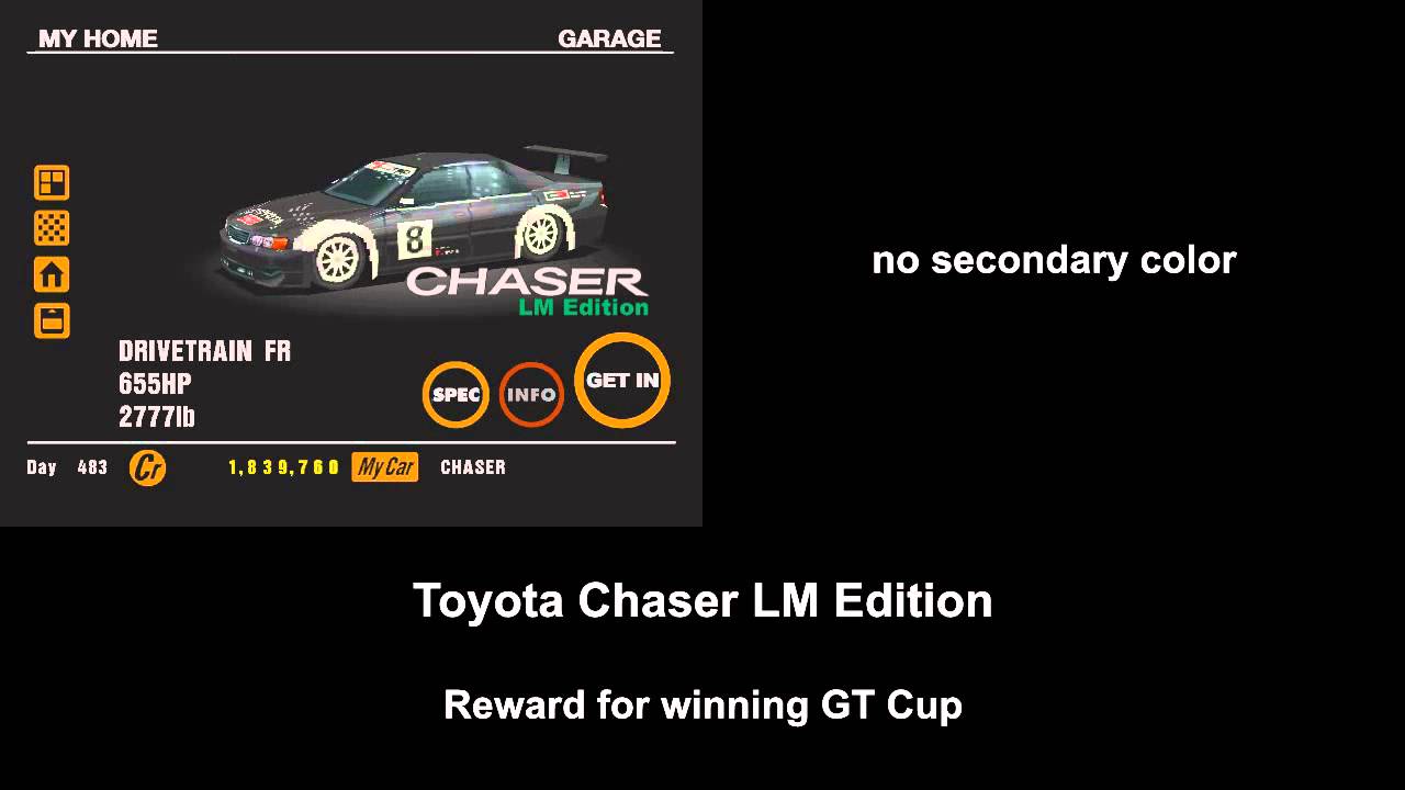 Gran Turismo 1 - All 15 LM Race Cars (both colors!)