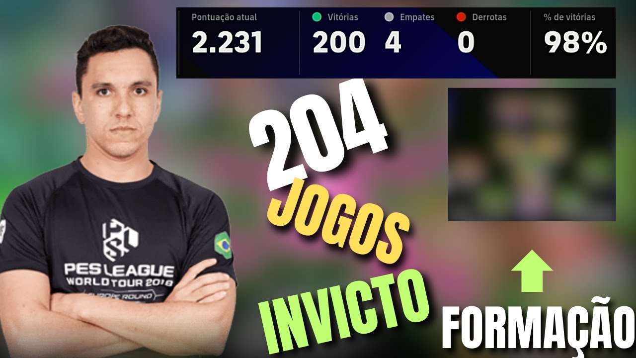 A TÁTICA que me deixou 204 JOGOS INVICTO na eFootball League!
