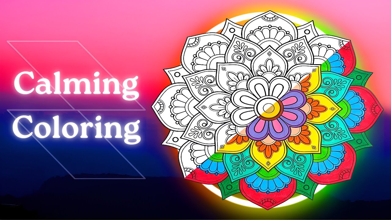 Cozy Color with Me | Satisfying Super Fast Mandala Coloring