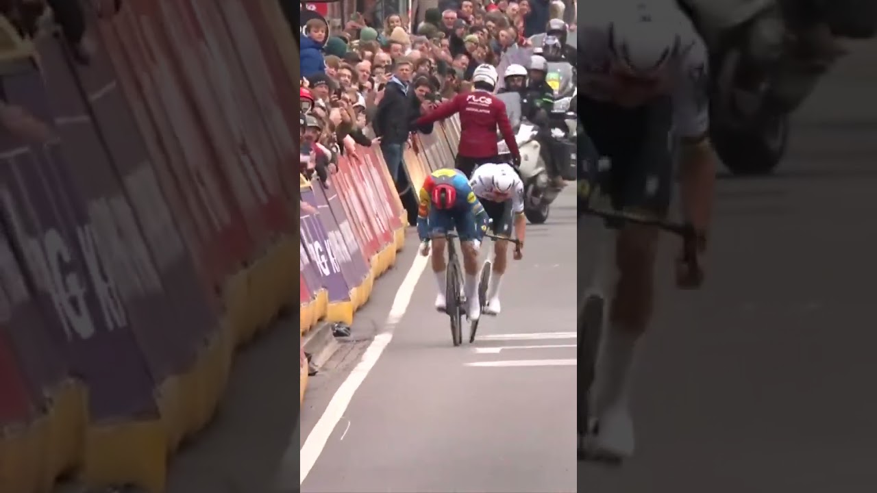 PEDERSEN POWERS to victory at Gent-Wevelgem 💥  #cycling #homeofcycling #sports #cyclingsport