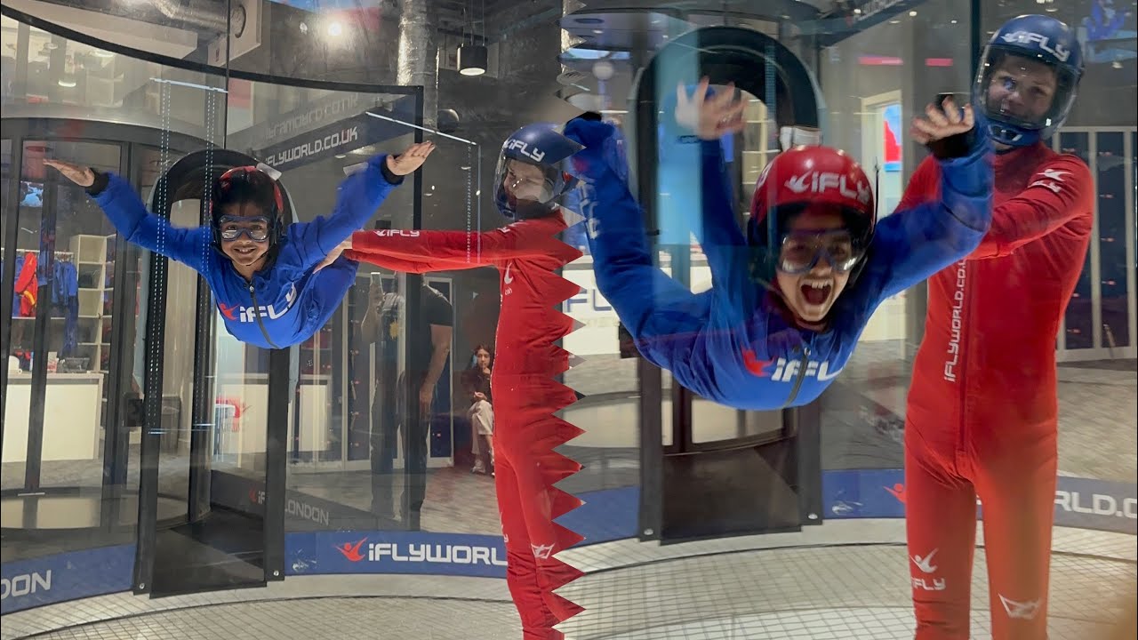 Insane indoor skydiving! - Ifly at the O2                            #skydiving
