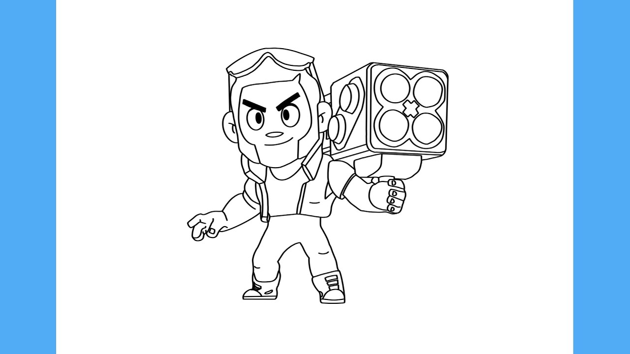 COMO DESENHAR O BROCK DO BRAWL STARS