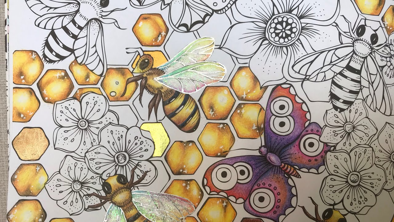 Colouring bees and honeycomb