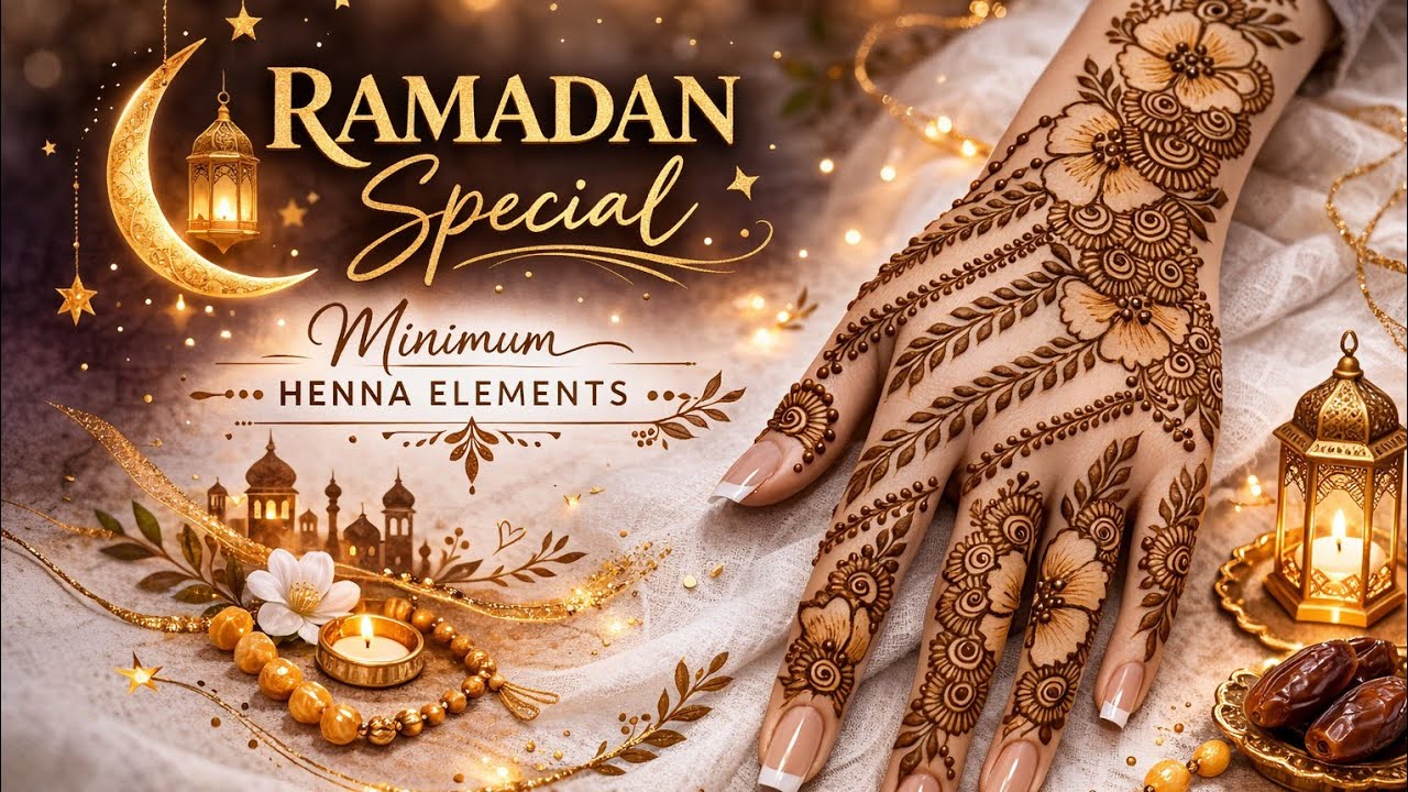 Minimal Elements Floral Mehendi|Ramadan special|Dr Israr Ahmed|bayanul quran|tafseer surah al Baqara