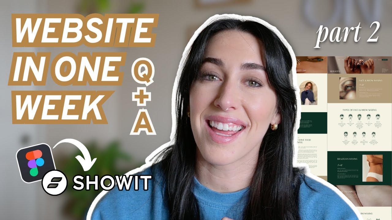 WEBSITE IN A WEEK (Day 3 - 5) | Showit Website Design