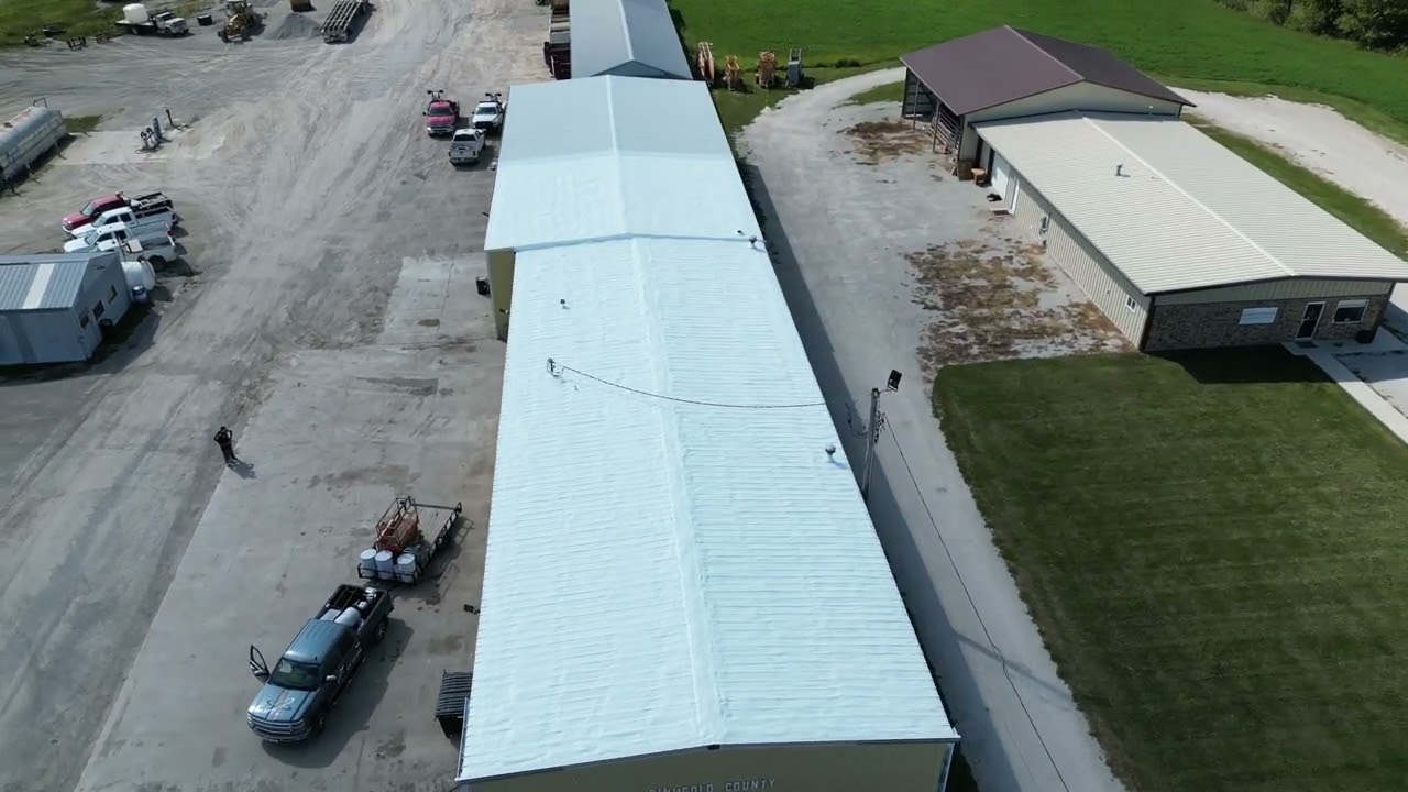 Finished Commercial Roof Coating | Des Moines, Iowa 