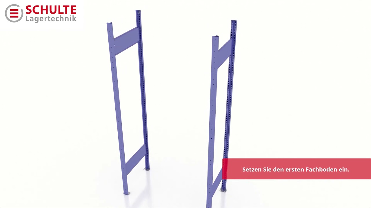 SCHULTE Fachbodenregale Stecksystem | Montageanleitung