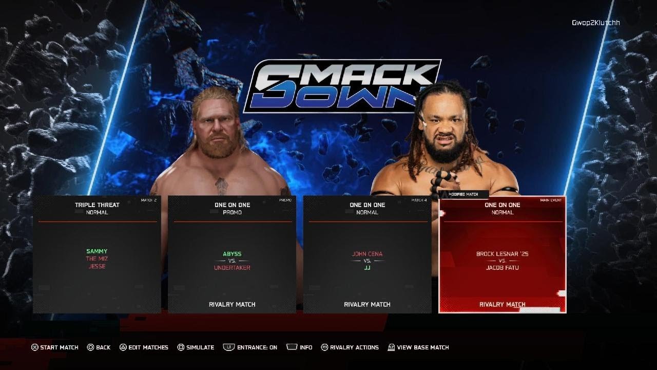 BROCK LESNAR VS JACOB FATU *CRAZY ENDING*
