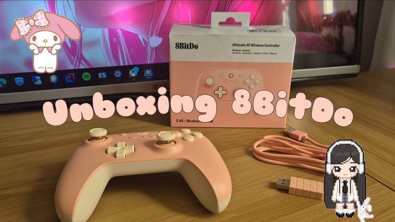Unboxing 8BitDo pêssego ultimate 2C 