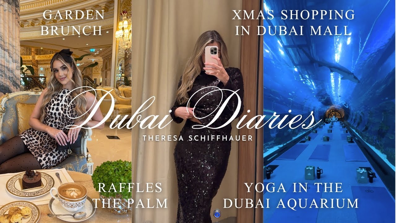 Dubai Diaries - Yoga in the Dubai Aquarium, X-mas Shopping in Dubai Mall & Sunday Garden Brunch