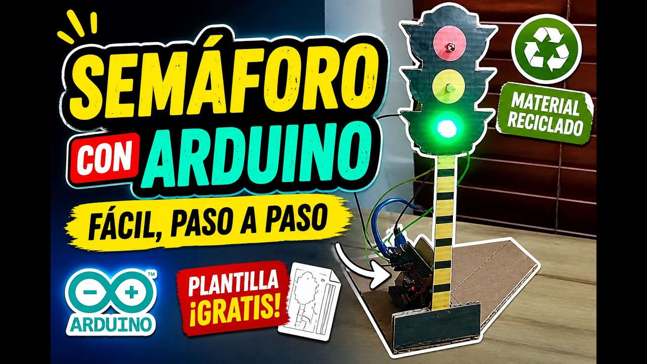 Cómo hacer un semáforo con Arduino Fácil