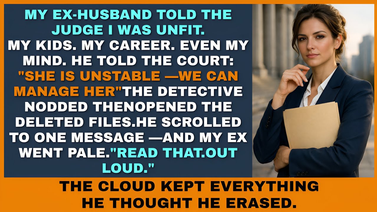 My Ex-Husband Told The Judge I Was An Unfit Mother, Until The Detective Pulled The Deleted Messages
