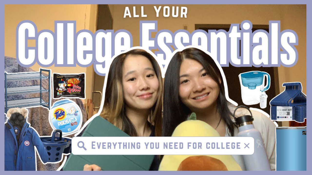 THE ULTIMATE COLLEGE PACKING LIST | dorm essentials, tech, clothes — all based on our experience!