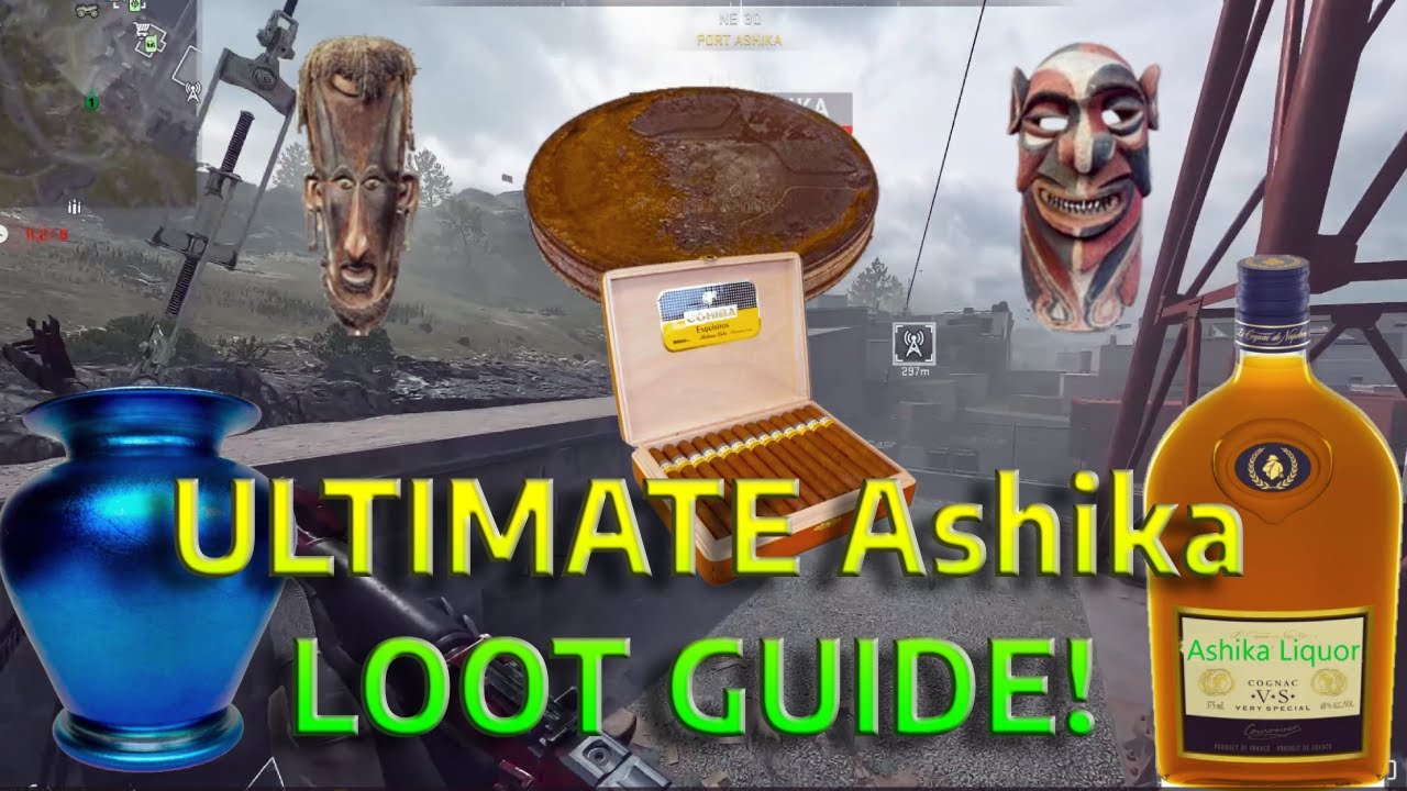 Vases, Masks, Liquor, Cigar Boxes, and Old Film Canisters! Easy Ashika Island Loot!