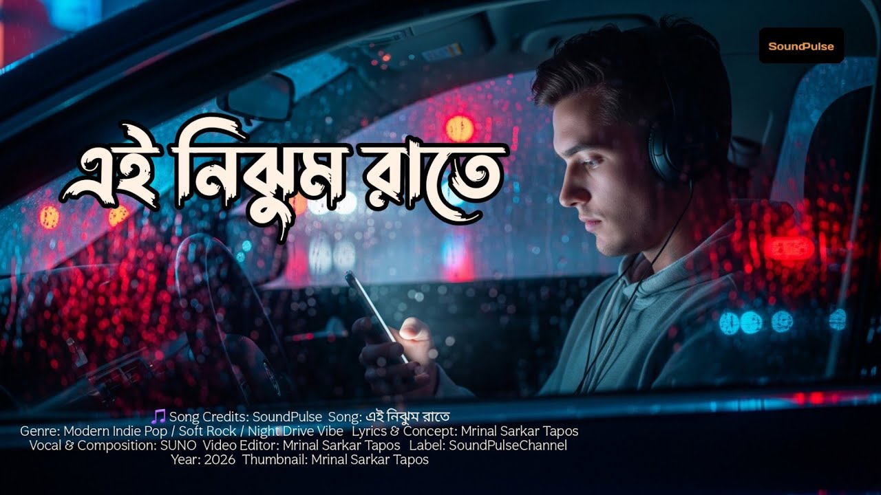 এই নিঝুম রাতে | Late Night Drive | Bangla Song 2026 | Lo-Fi Song | SoundPulse