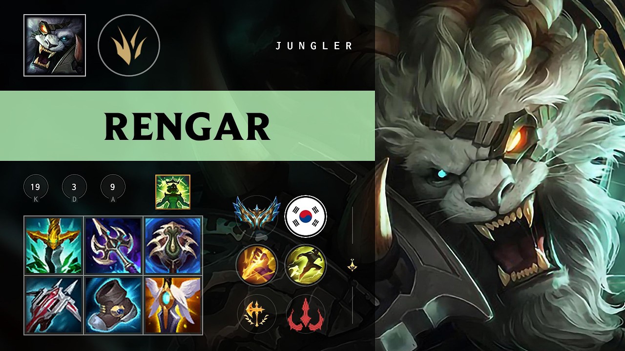 Rengar Jungle vs Lee Sin (UmTi) - KR Challenger Patch 26.10