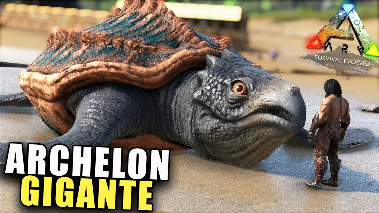 Salvei e DOMEI uma TARTARUGA GIGANTE de Megalodontes I ARK Survival Evolved Cortes da LIVE
