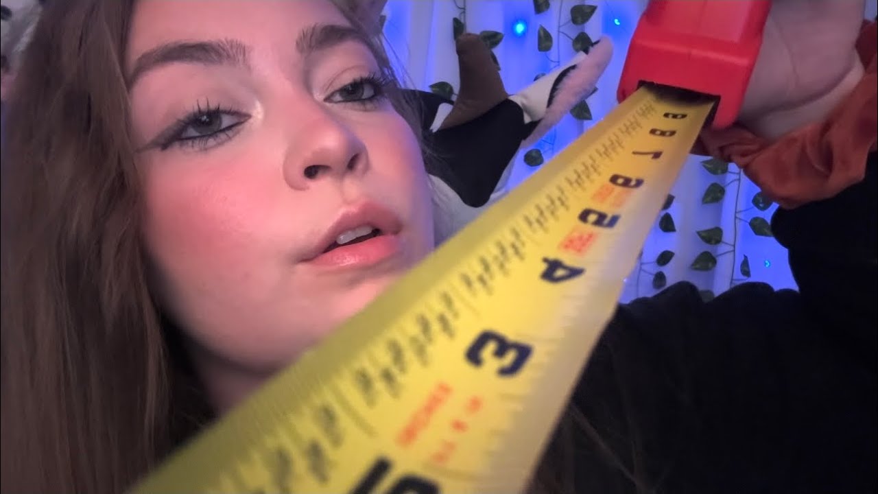 ASMR Measuring You From Head To Toe📏💤 (mouth sounds, inaudible whispering, creamy keyboard, writing)