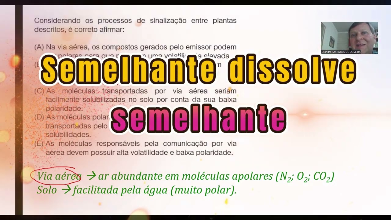 Comunicação entre PLANTAS - EXERCÍCIO DA FUVEST 2026