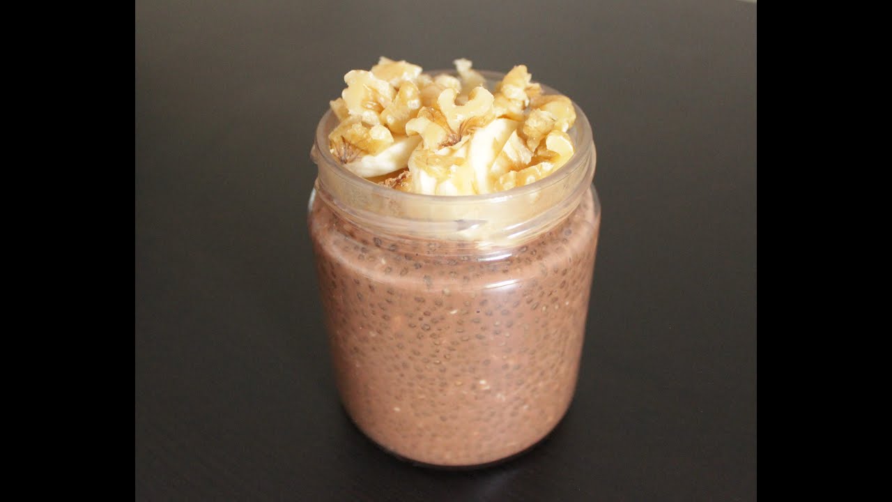 Pudín de chía, avena y chocolate