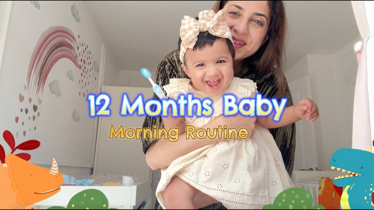 12 Months Baby Morning Routine | Bath Time Routine, Toddler Activities, Toddler Meals