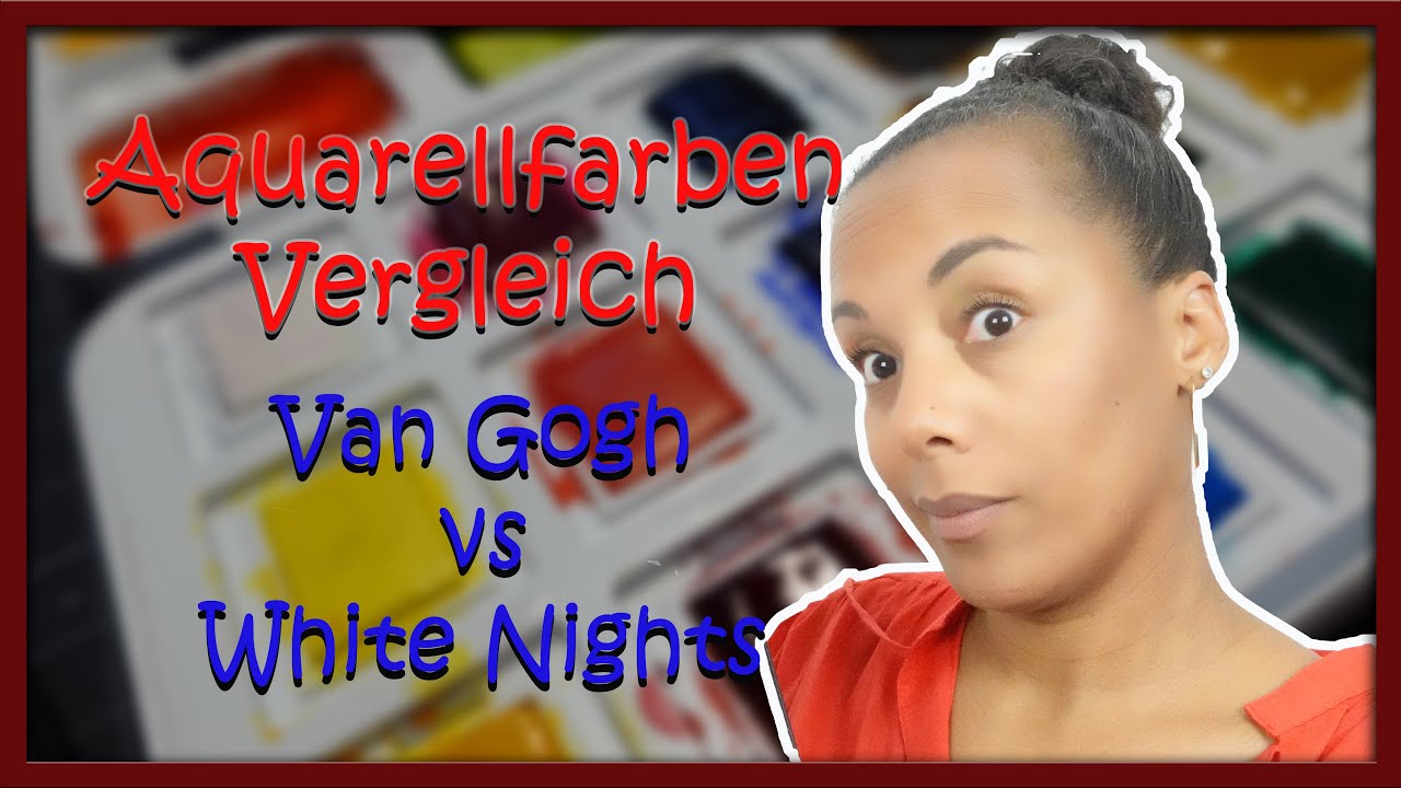 Aquarellfarben Vergleich Van Gogh Pocket vs White Nights/ Gerstäcker Aquarellpapier günstig und gut