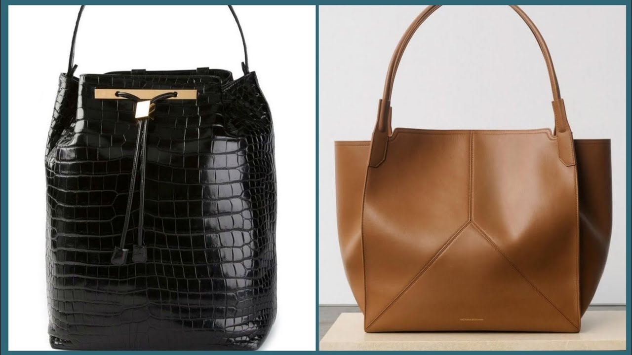 Attractive and modern leather handbag ideas #fashion #leatherdesign 