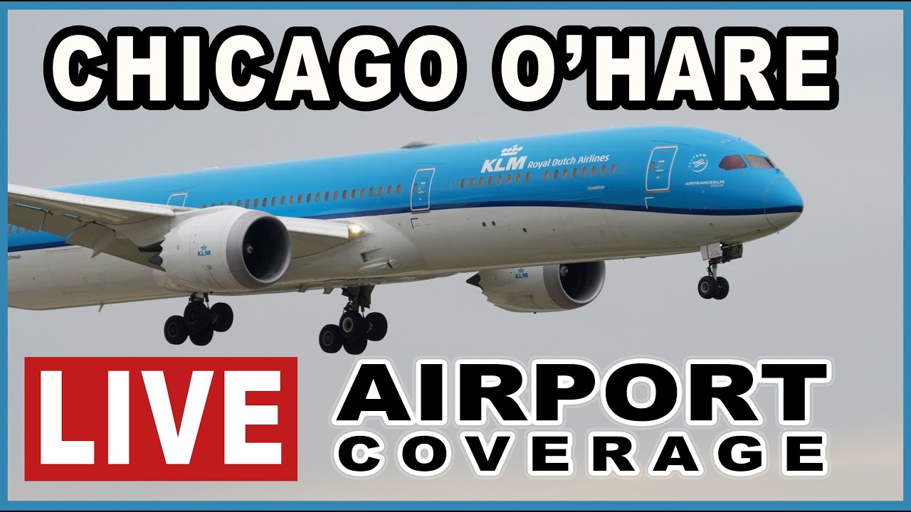 🔴 LIVE CHICAGO PLANE SPOTTING - Chicago O'Hare | Sunday, 12/22/24