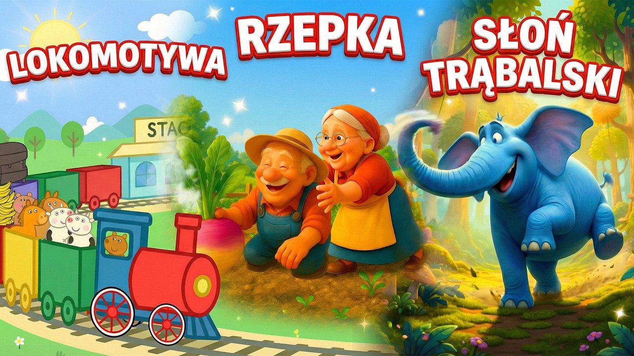Rzepka | Słoń Trąbalski | Lokomotywa | Julian Tuwim | Miś Nikoś