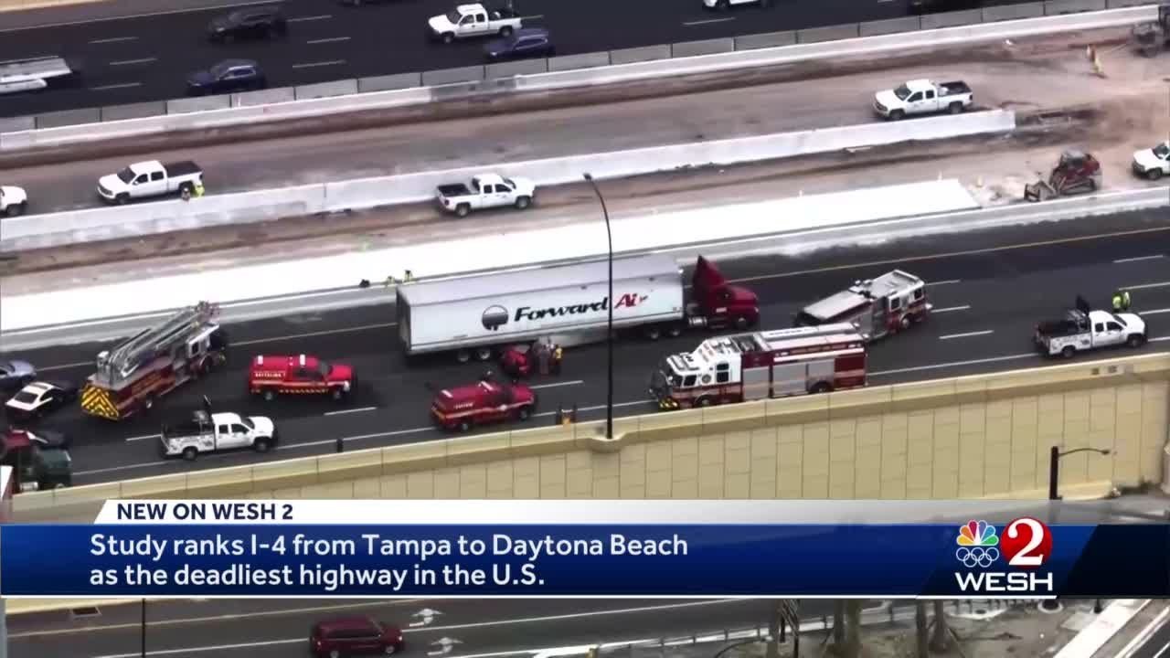 Study ranks I-4 as deadliest highway in the nation