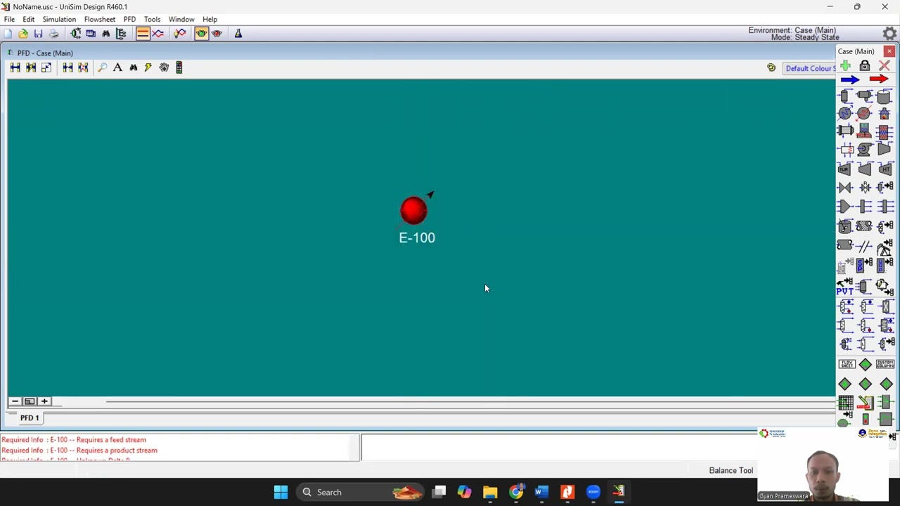 [Unisim] 1.2. Simulasi cooler pada unisim