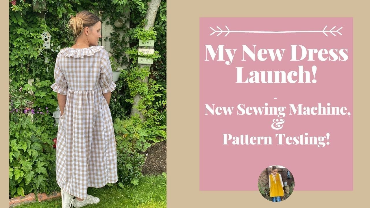 New Dress Launch - Industrial Sewing Machine & Pattern Testing Vlog