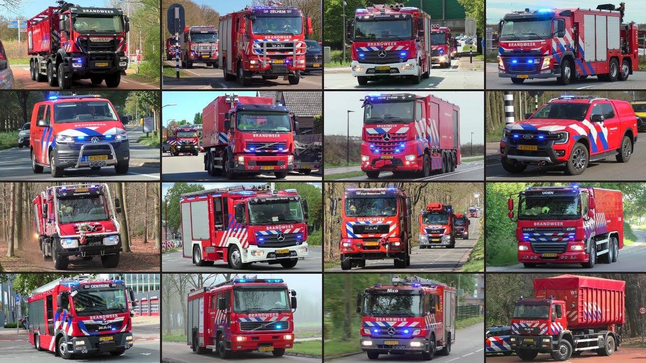 🚨GROTE BRANDWEER COMPILATIE - Heel veel Brandweer met spoed onderweg! | 1,45 UUR COMPILATIE!