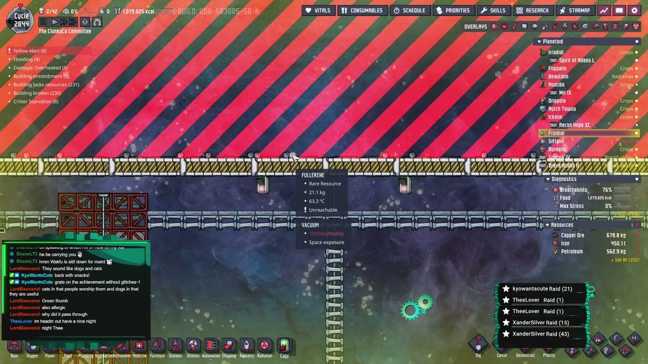 Episode 167 ONI Colony : The ClunkyCo Committee, Cycle : 2843 - 2865 Meteors Inbound! Rift Active!