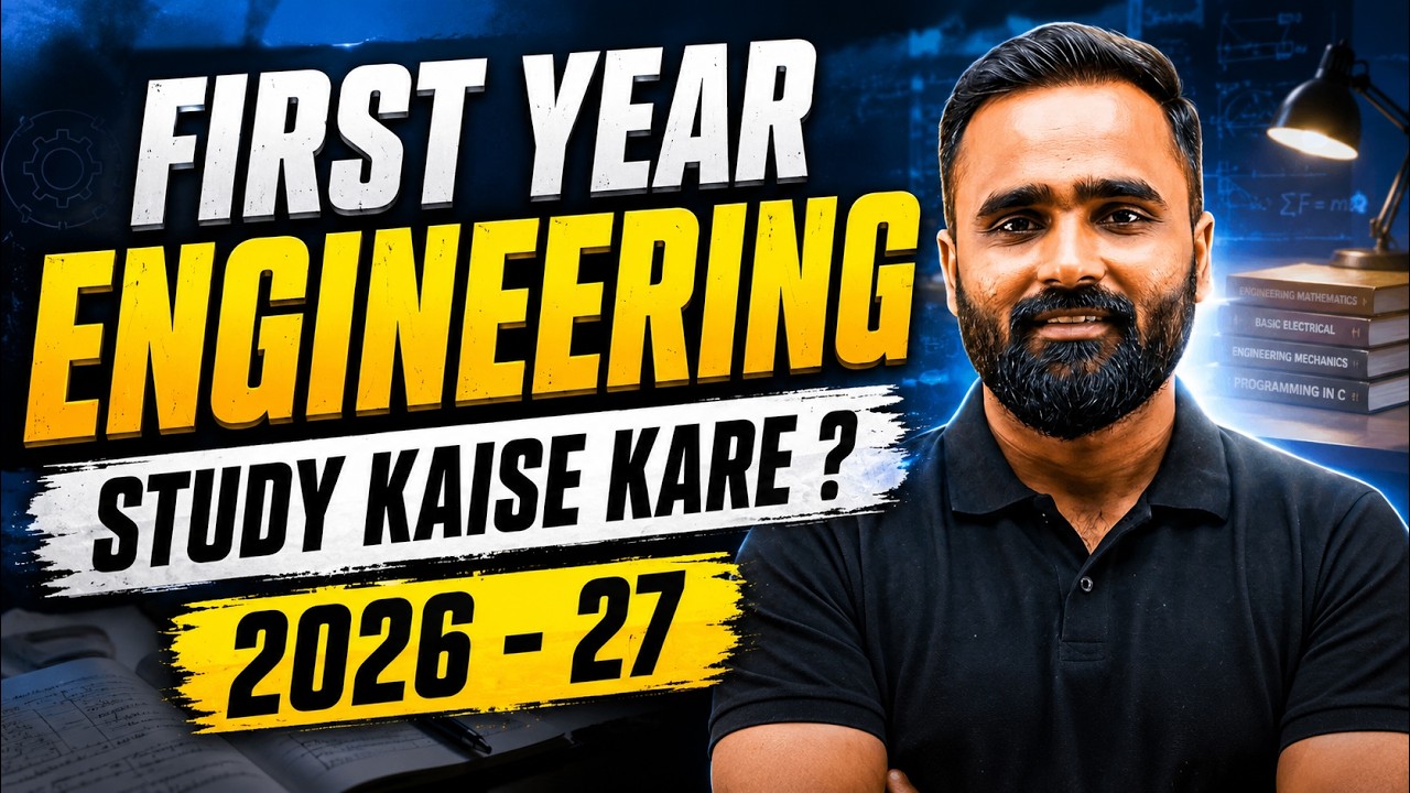 FIRST YEAR ENGINEERING STUDY KAISE KARE ?|COMPLETE PLANNING|PRADEEP GIRI SIR